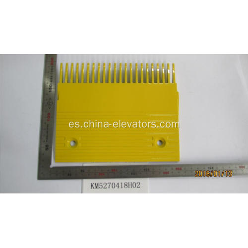 KM5270418H02 peine de aluminio amarillo para escaleras mecánicas kone